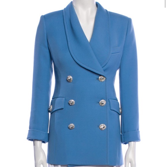 ❌❌ ALESSANDRA RICH WOOL DOUBLE BREASTED BLAZER - Picture 3 of 11